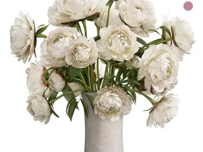 Flower In Vase  36 3D model