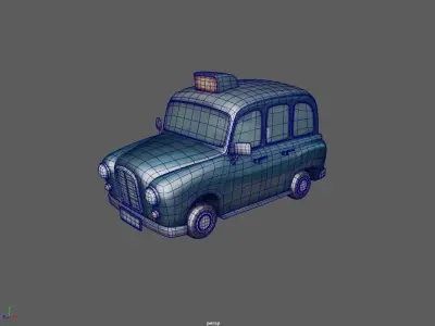 TOON Taxi 3D model