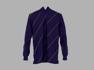 Sweater long sleeved racing shirt Low-poly 3D model