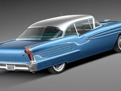 Oldsmobile 88 1958 coupe 3D model