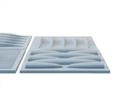 3d panel set 3D model