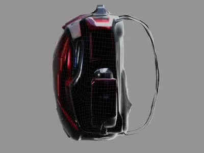 Stylized Backpack BP22 Low-poly 3D model