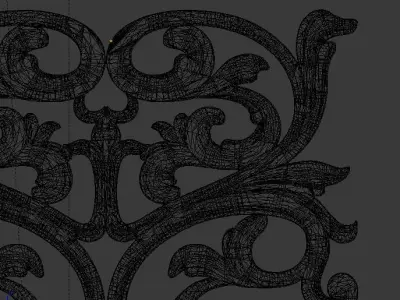 Classic decor ornament v-3D model16 3D model