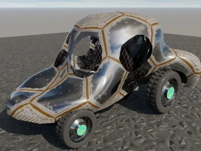 Car 9 Low-poly 3D model
