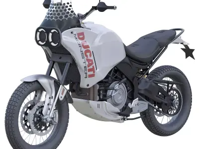 Dugatti motorcycle 3D model