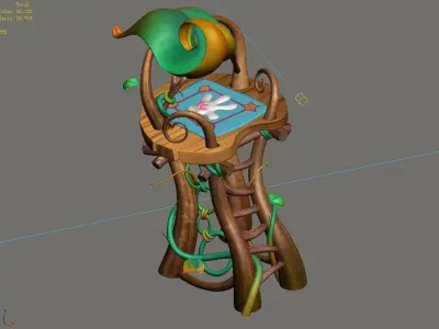 GameCartoon - City - Watchtower 32 3D model