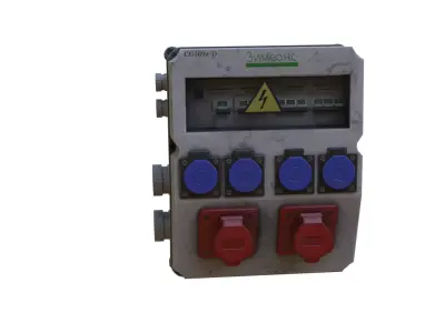 Switch Cabinet game ready  Low-poly 3D model