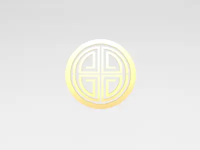 China Type Decoration v1 004 Low-poly 3D model