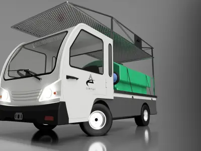 utility vehicle - Bigfoot 3000 multipurpose van 3D model