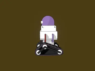 android   only mesh    no rig   no textures    only materials Free 3D model