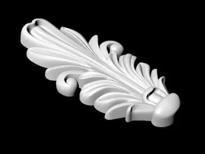Central decor ornament for furniture 3D model 51