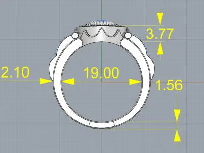 Golden Ring Men - Rolex 3D print model