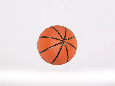 Basketball ball Low-poly 3D model