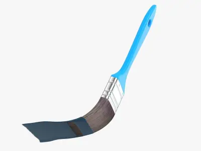 Paint brush painting 3D model