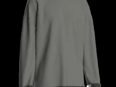 Male knit longsleeve 3D model