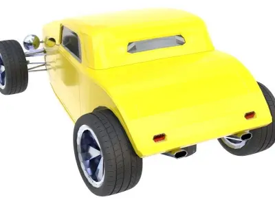 Cartoon car 06 Low-poly 3D model