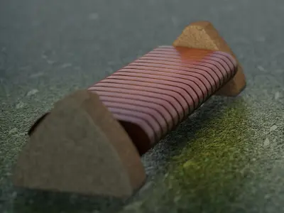 STREET BENCH Free low-poly 3D model