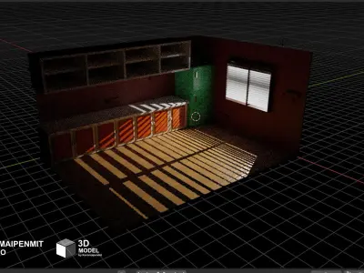 KITCHEN ROOM 3D model