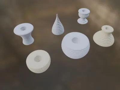 Vase Set 1 3D model