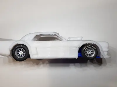 Hoonicorn slot car chassis 3D print model