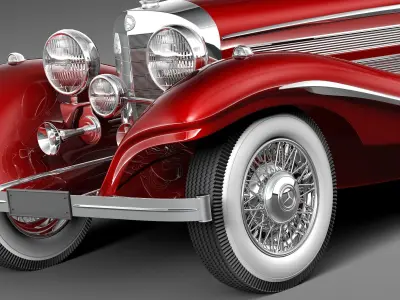 Mercedes-Benz 540K 1936-1938 3D model