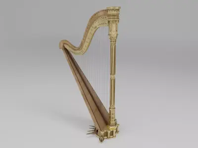 Erard Harp 3D model