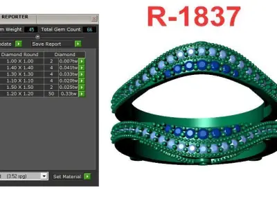 Band Ring 3D print model