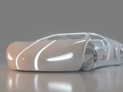 Future Car 34 3D model