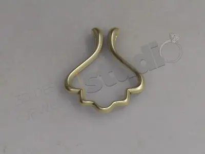 wedding band necklace holderpendant model 3D print model