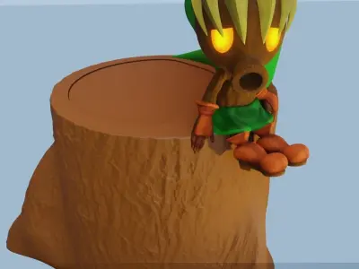 STL DEKU LINK PEN HOLDER - SMALL CHEST 3D print model