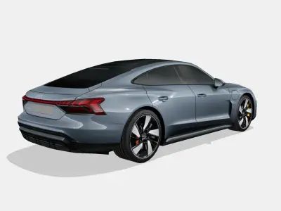 Audi e-tron GT 2022 Low-poly 3D model