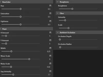 Net Substance materials collection Texture