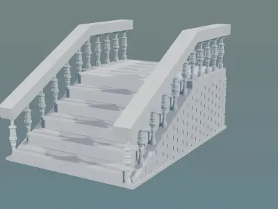Modern Staircase Design 3D print model