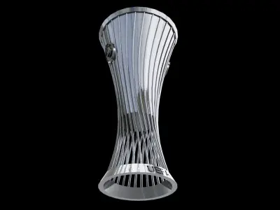 Conference League Cup Free low-poly 3D model
