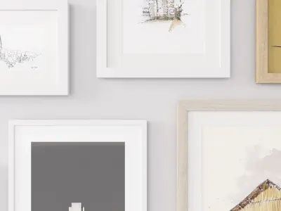 Picture Frames Mixed 3D model