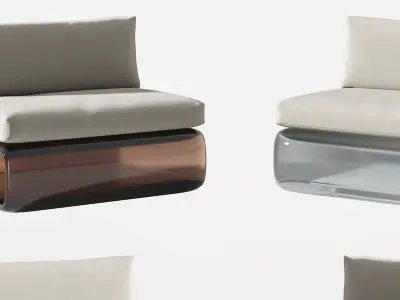 chair single Modern 3D model