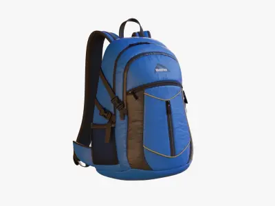 Sport Backpack Low-poly 3D model