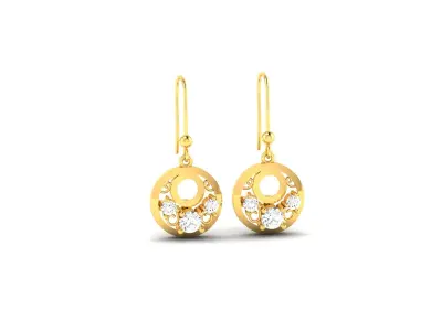 Women Diamond Earrings 3D print model