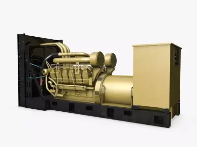 Industrial Generator Model 3D model