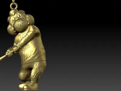 MLB - Necklaces TAMPA BAY RAYS - Hanging Figurine  3D print model