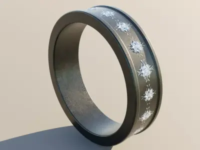 Wedding Ring Titanium 3D print model