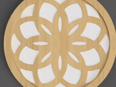 geometric coaster - table top - keychain- wall art 3D stl 5 3D print model