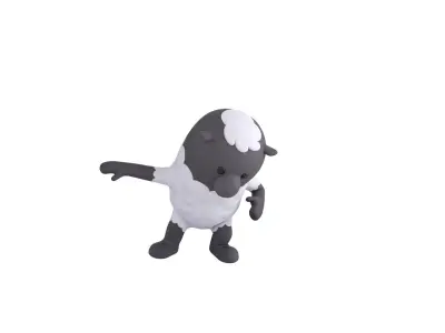 Rigged Sheep Character 3D model