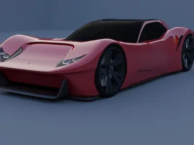 VEGA supercar virility and character 3D model
