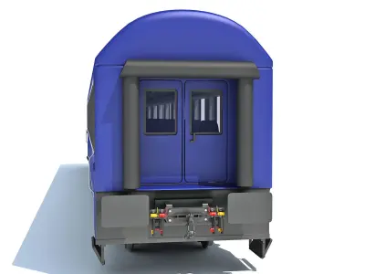 Passenger Car 9 3D model