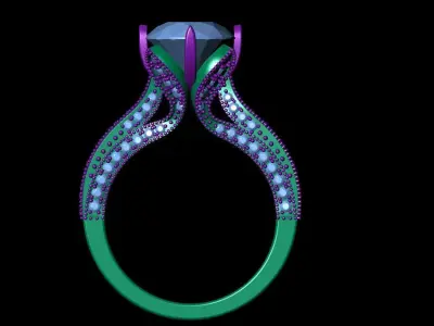 rings ring 3D print model