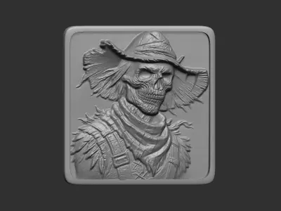 halloween crow man cnc model 3D print model