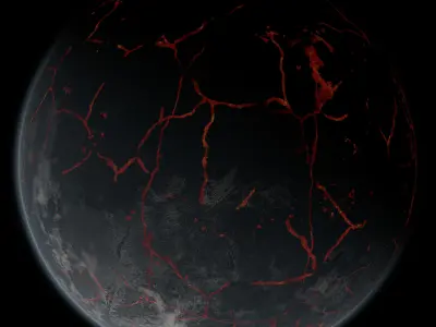 Volcanic Planet 01 Free 3D model