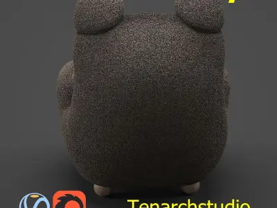 Tenarchstudio Papa Bear Armchair Render Ready Free 3D model
