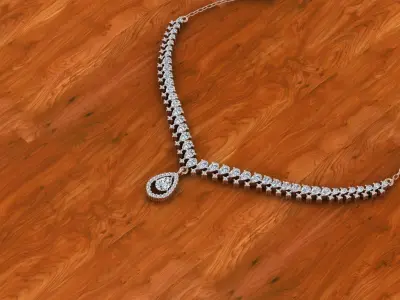Diamond Jewelry Necklace 3D print model